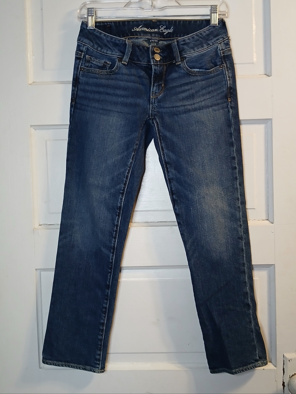 American Eagle Outfitters Size 0 Stretch Artist Low Rise Skinny Jeans 28x25 Blue